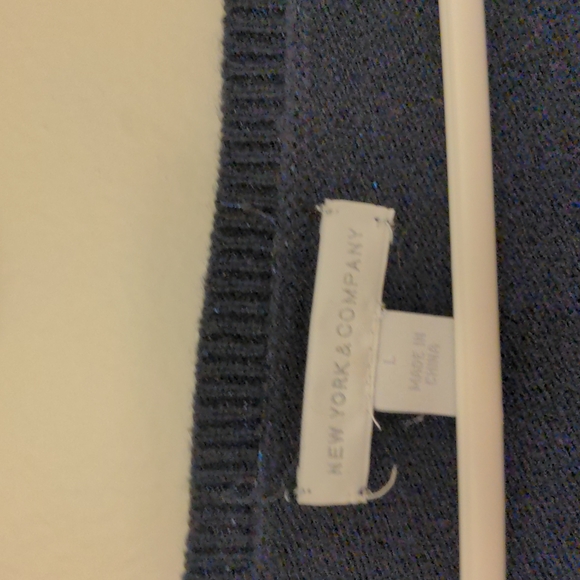 NY&C Blue Glittery Sweater - Picture 3 of 5